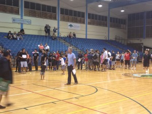 Dozens of fans lined up for UH autographs after the win.