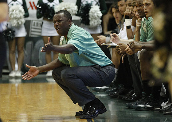 Coach Benjy Taylor will try to coax two more wins out of the Rainbow Warriors this week to end the regular season.