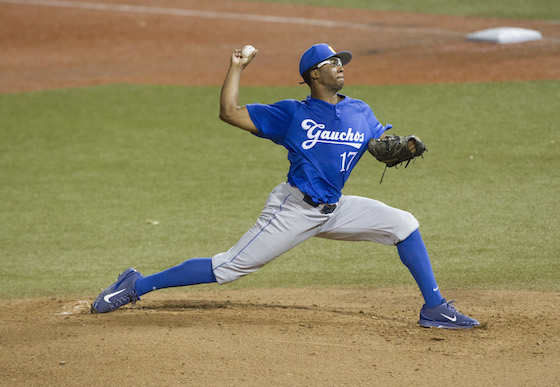 UCSB right-hander Dillon Tate struck out six in seven hitless innings Friday against Hawaii. Photo by Cindy Ellen Russell/Star-Advertiser.