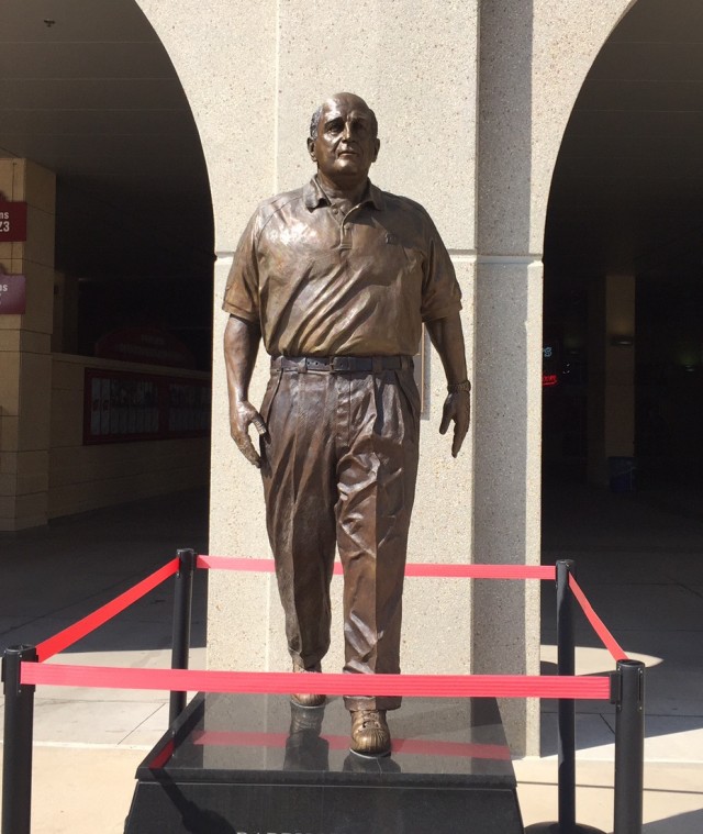 Statue of Wisconsin AD and former coach Barry Alvarez