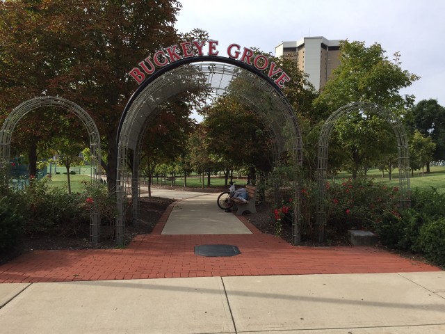 Buckeye Grove — where a tree is planted in honor of each All-American 