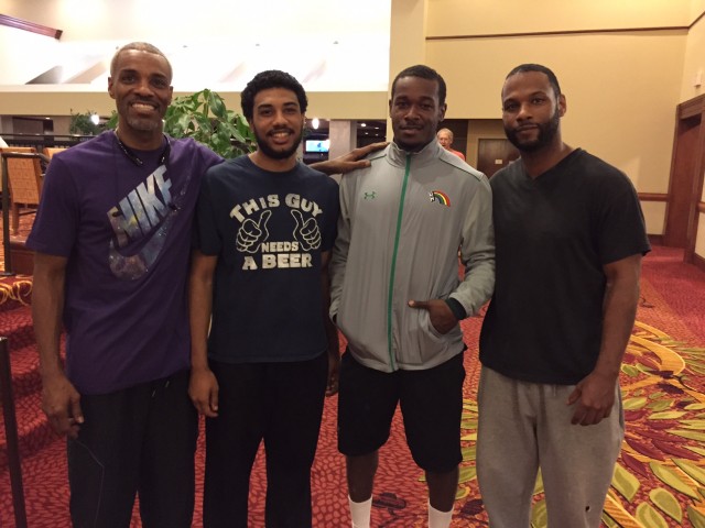 Columbus-raised running back/returner Paul Harris and his family.  