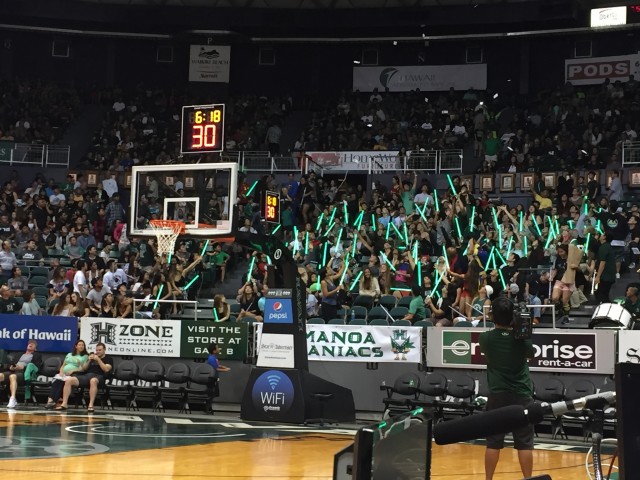 The UH student section was back in force for "Superhero Night" against UC Davis.