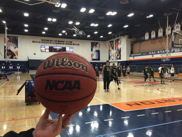 Hawaii got in a practice at Cal State Fullerton on Monday — with NCAA basketballs!