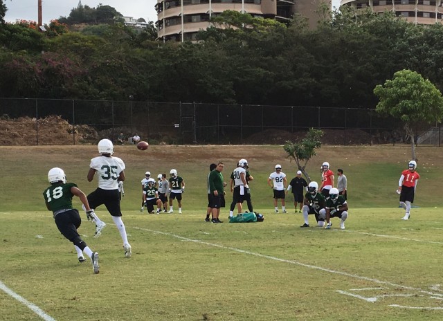 Cornerback Ro Farris, wideout Don'yeh Patterson and Woolsey