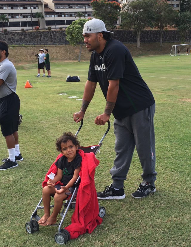 Former UH quarterback Bryant Moniz