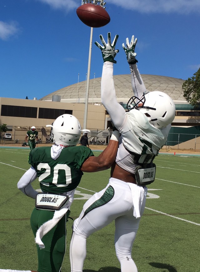 Cornerback Zach Wilson and wideout Isaiah Bernard 