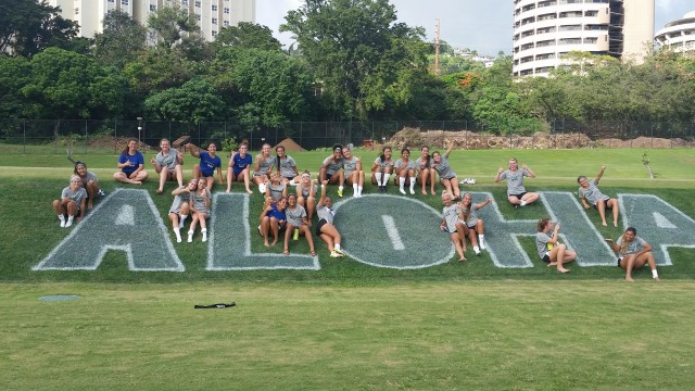 Spirits were high for the UH soccer team on the first day of fall practices.