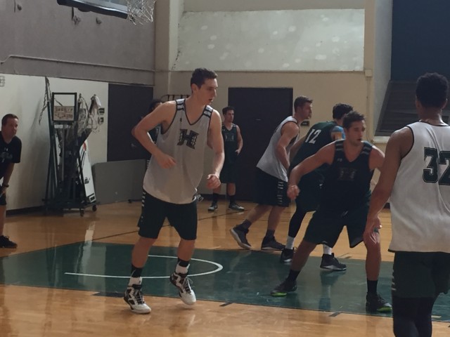 UH players scrimmaged live with officials instructed to enforce new NCAA rules.