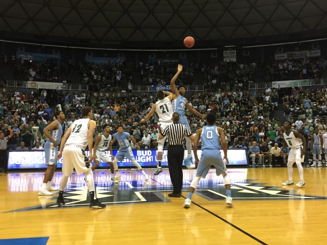 North Carolina faced a stiffer test than expected on its way to Maui.