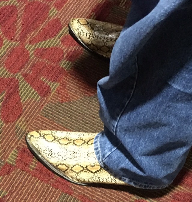 ... Of course, Robert Kekaula's snake-skinned boots deserve honorable mention. 