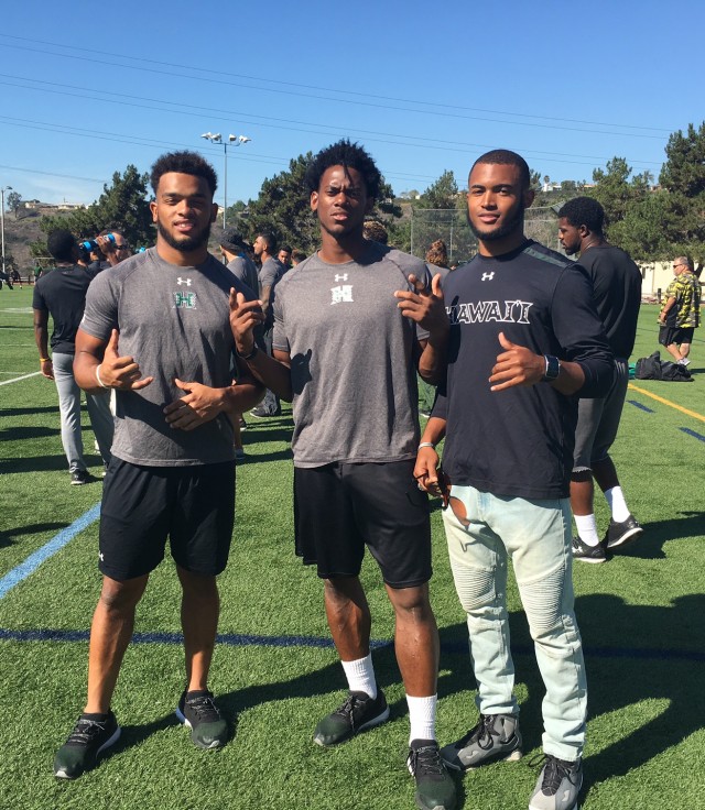 Safeties Damien Packer and Trayvon Henderson, and John Hardy-Tuliau