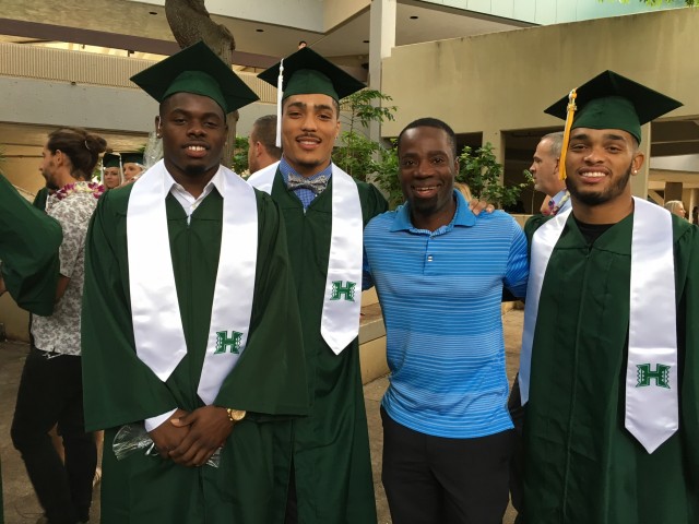 Jamal Mayo, Jalen Rogers, Abraham Elimimian and Damien Packer