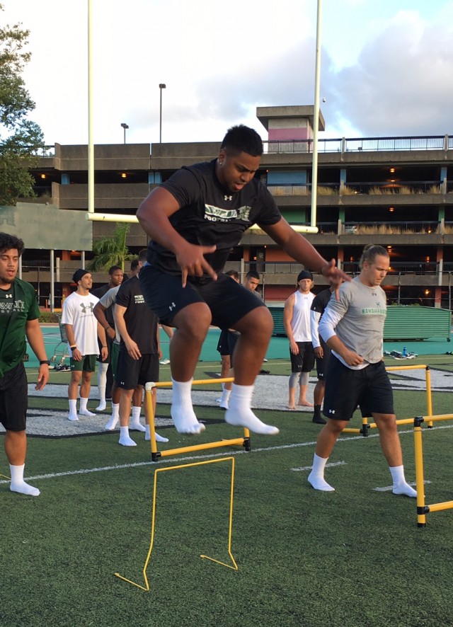 Defensive tackle Joey Nuuanu-Kuhiiki