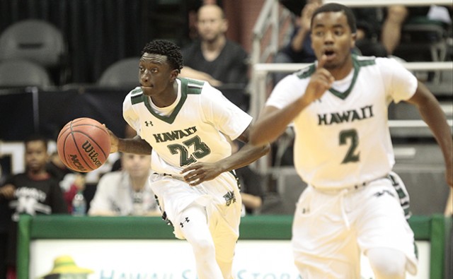 Sheriff Drammeh is expected to start in Leland Green's stead again tonight vs. Cal Poly. / Photo by Jamm Aquino